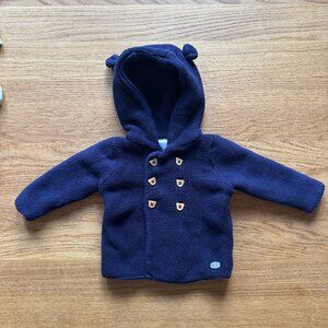 Navy Baby Cardigan Sweater | 3-6M